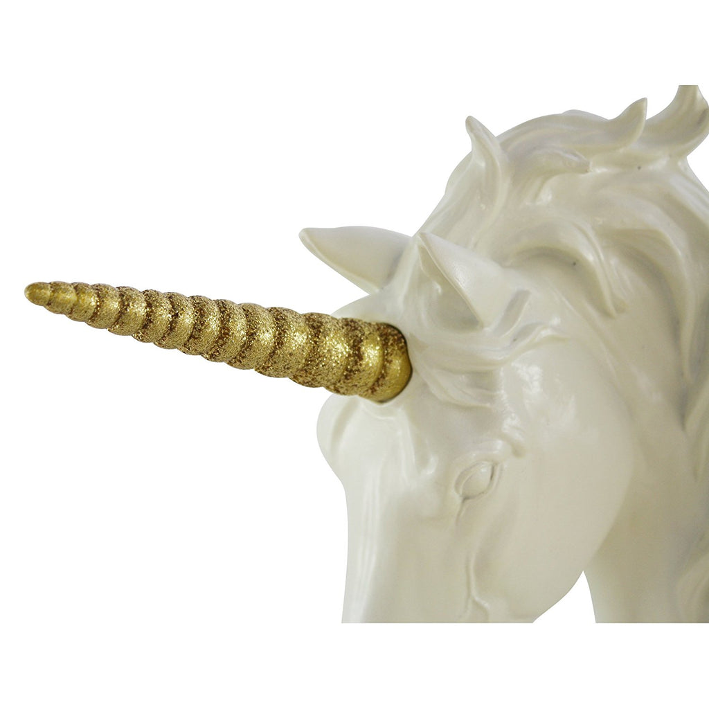 Pine Ridge Interchangeable Mystical Gold Glitter Unicorn Horn Only - Head  is Not Included - Beautifully Hand Painted and Crafted Durable Light-weight